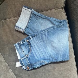 NWT loft kick crop light wash jeans